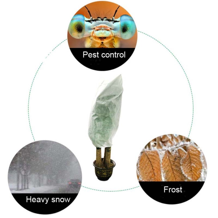 2 PCS Plant Freeze-Proof Cover  Autumn And Winter Cold-Proof Tree Cover Non-Woven Plant Antifreeze Bag, Specification: 0.8mx1.2m