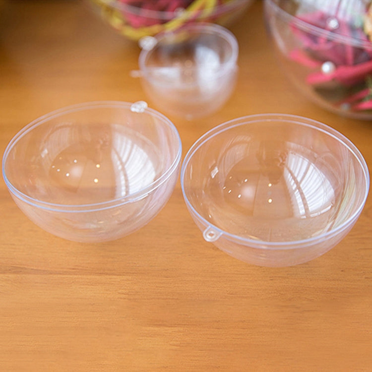 High Transparent Christmas Plastic Hollow Round Ball Window Decoration Mall Hanging Ball, Size:40cm