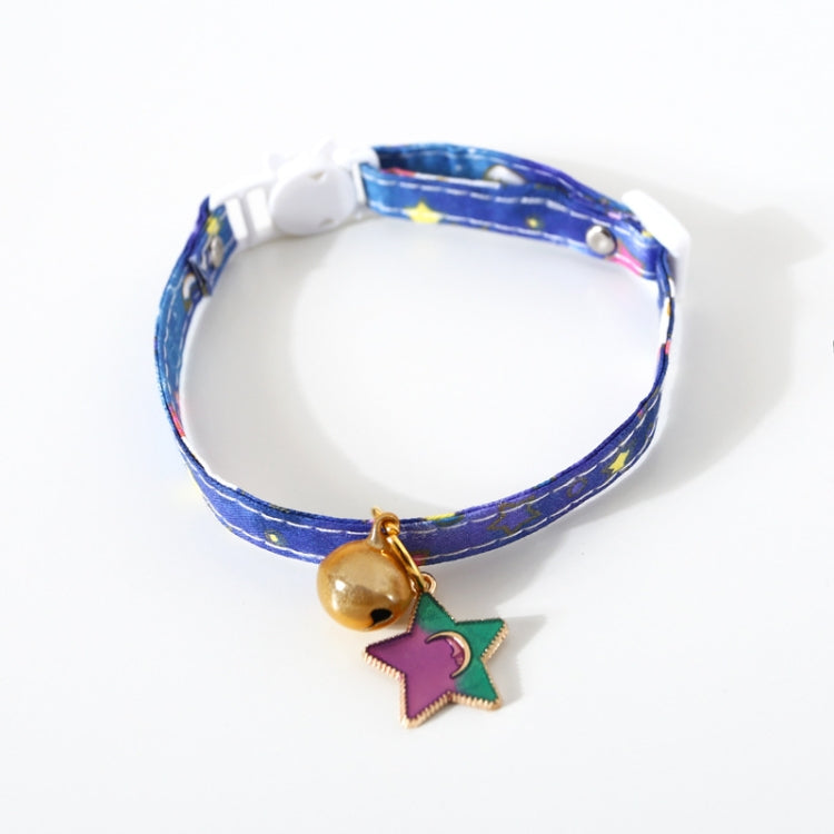 4 PCS Adjustable Cat Dog Rabbit Safety Buckle Collar Pet Accessories, Size:S 17-32cm, Style:Star