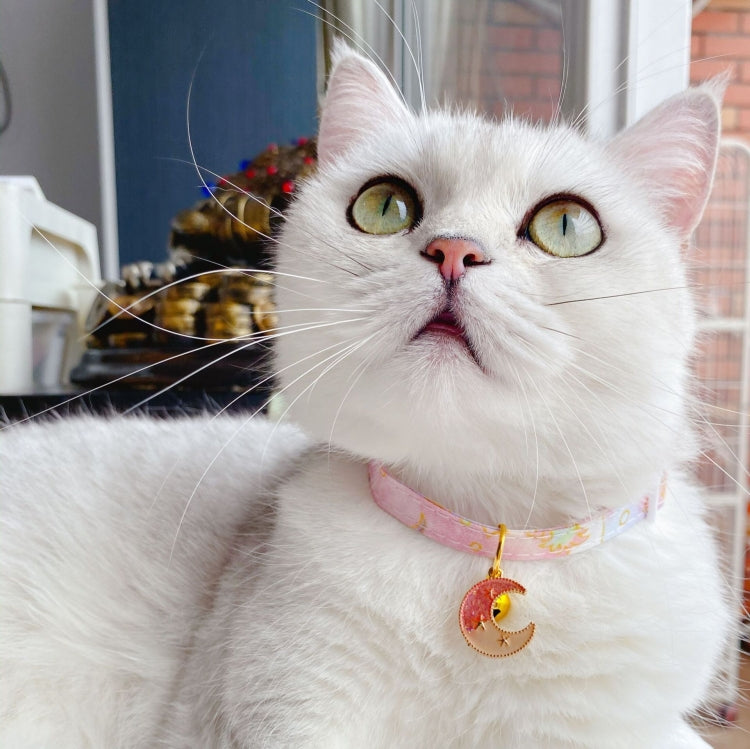 4 PCS Adjustable Cat Dog Rabbit Safety Buckle Collar Pet Accessories, Size:S 17-32cm, Style:Star