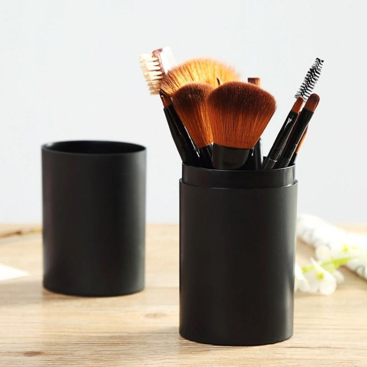 12Pcs/Sets Makeup Brushes Tool Eye Shadow Foundation Eyebrow Lip Brush cosmetics Leather Cup Holder Case Kit
