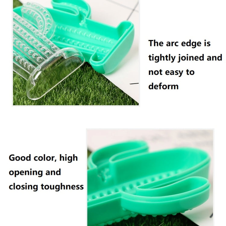 12 PCS Cactus Shape Wedding Candy Box Transparent Plastic Children Souvenir Wedding Supplies Candy Box Random Color Delivery