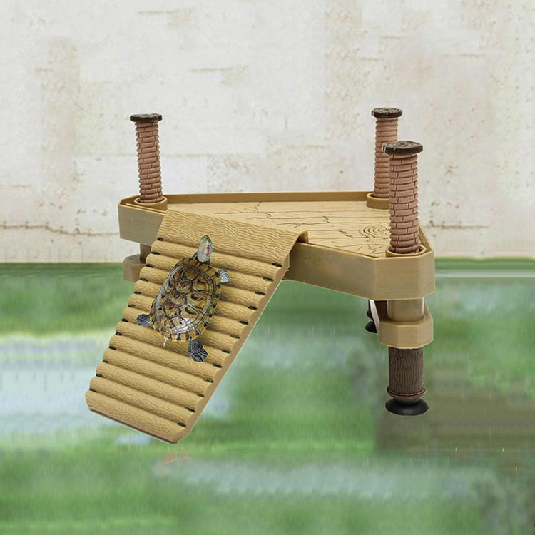 Turtle Basking Platform Floating Island Climbing Turtle Tank, Size:S