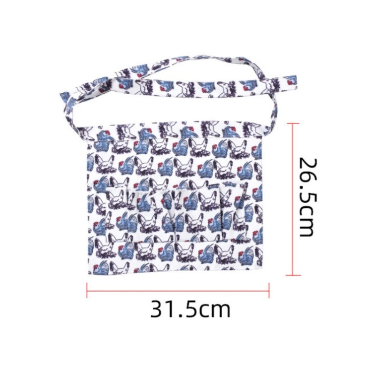 5 PCS  Egg Collection Skirt Multi-Pocket Egg Apron, Size:S