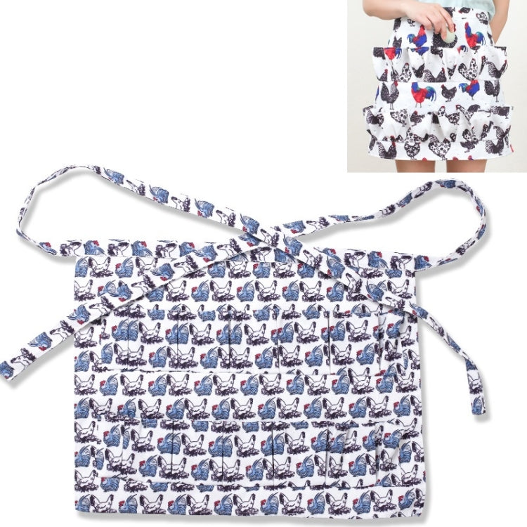 5 PCS  Egg Collection Skirt Multi-Pocket Egg Apron, Size:M