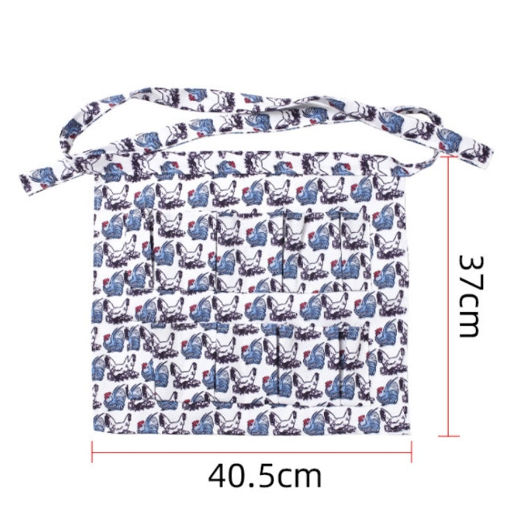 5 PCS  Egg Collection Skirt Multi-Pocket Egg Apron, Size:M