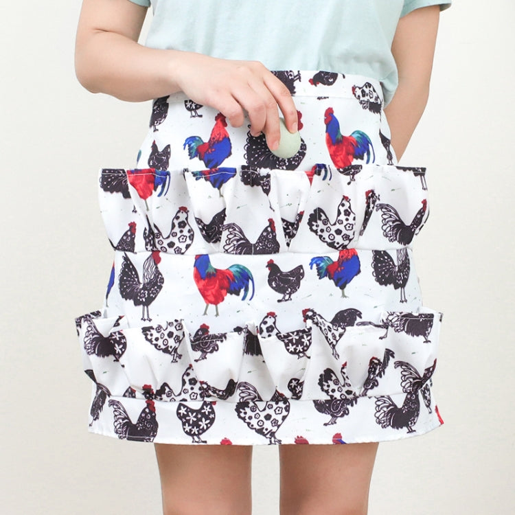 5 PCS  Egg Collection Skirt Multi-Pocket Egg Apron, Size:M