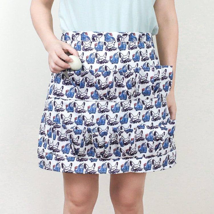 5 PCS  Egg Collection Skirt Multi-Pocket Egg Apron, Size:M