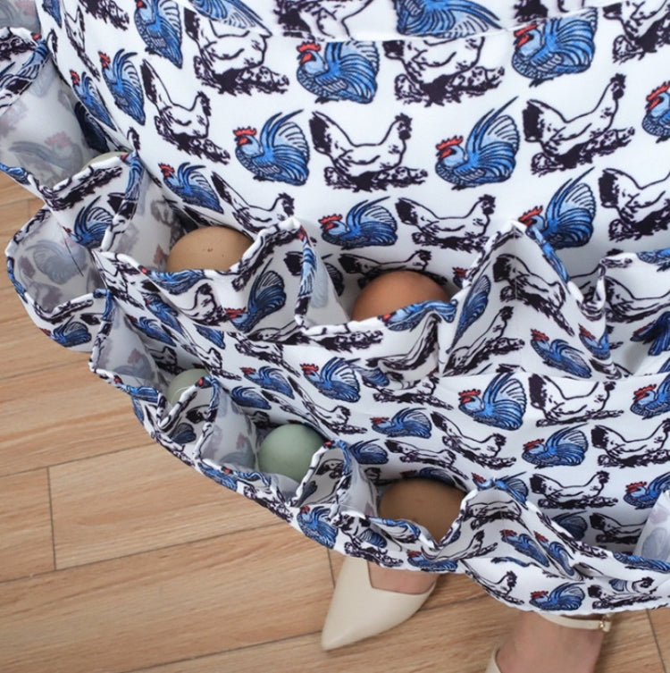 5 PCS  Egg Collection Skirt Multi-Pocket Egg Apron, Size:M
