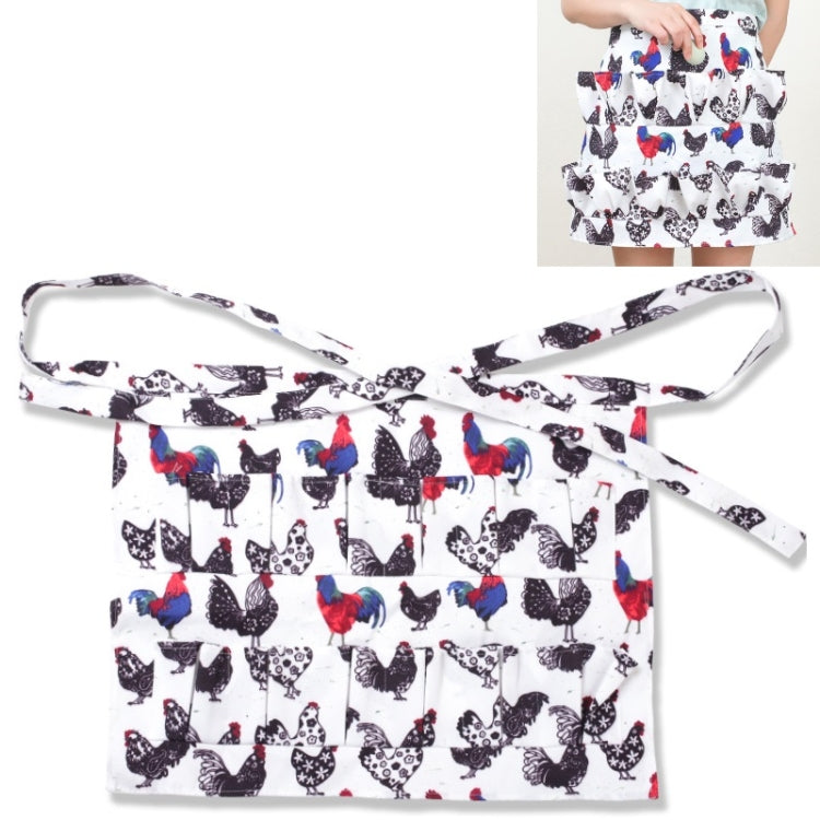 5 PCS  Egg Collection Skirt Multi-Pocket Egg Apron, Size:L