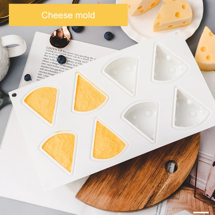 DIY Brushed Cheese Cake Handmade Soap Scented Candle Silicone Mold, Specification: 8 Medium Cheese