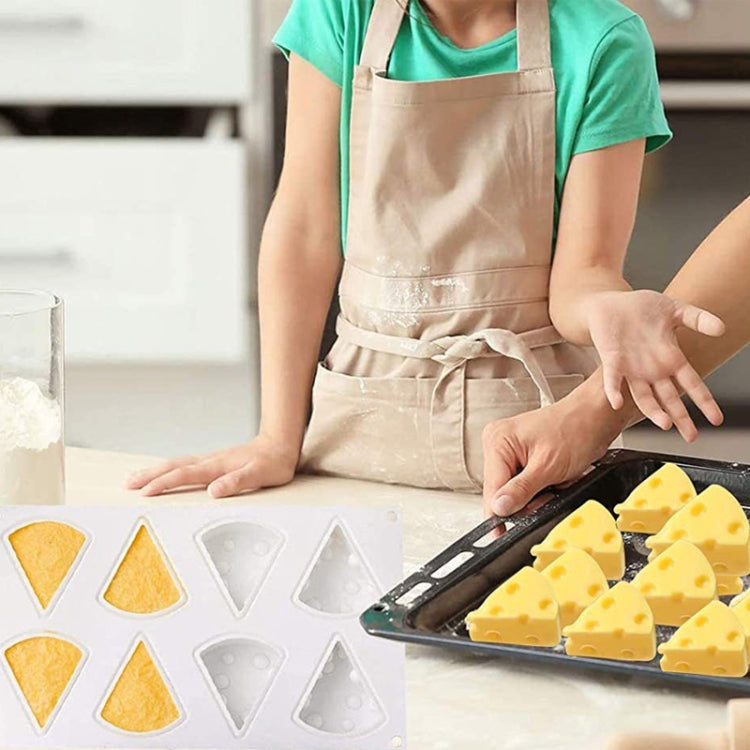 DIY Brushed Cheese Cake Handmade Soap Scented Candle Silicone Mold, Specification: 8 Medium Cheese