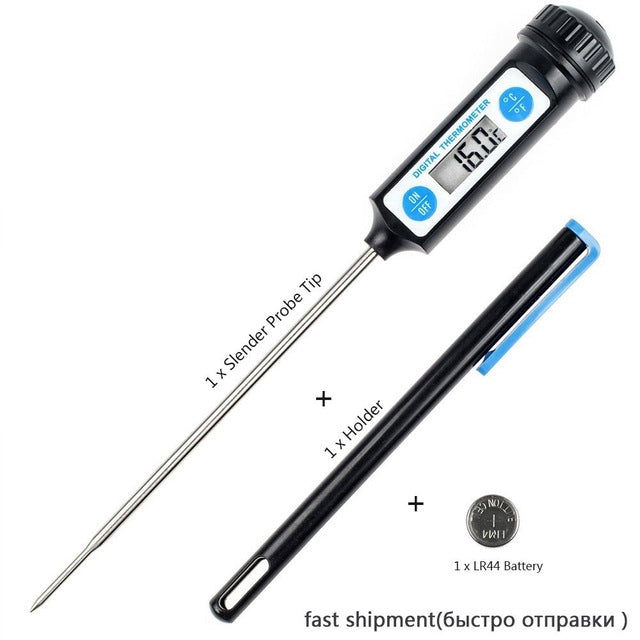 Electronic Digital Food Thermometer For Cake Candy Fry BBQ Food Meat Temperature Household Thermometers with Long Probe