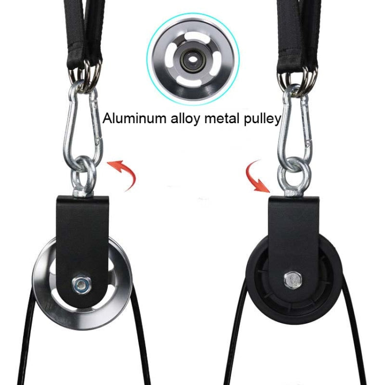 Homemade Fitness Equipment Home High Pull-Down Training Equipment Rally Triceps, Specification: 2.0cm Bell Plate Tray Set 4