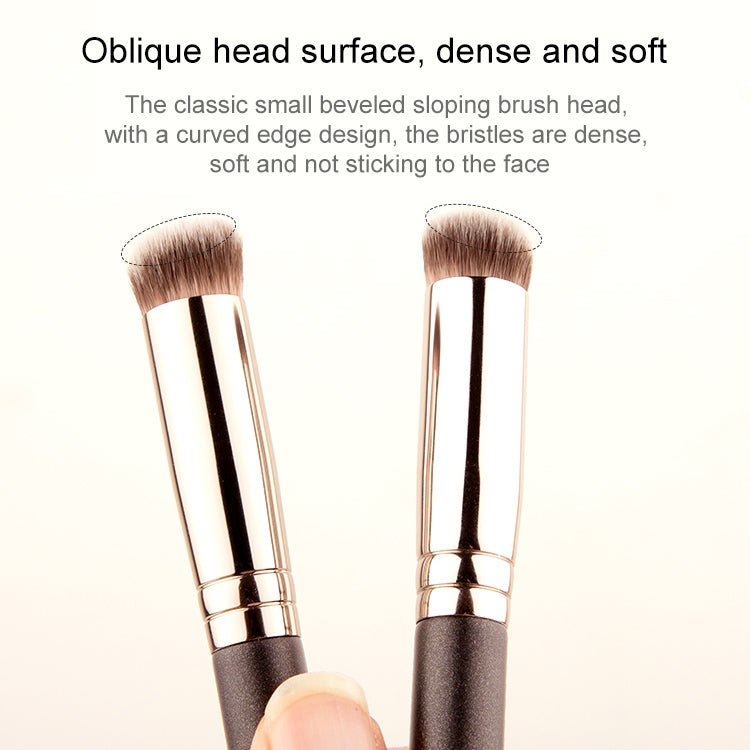 4 PCS Fiber Hair Makeup Brush Wooden Handle Foundation Brush, Style:191 Foundation Brush