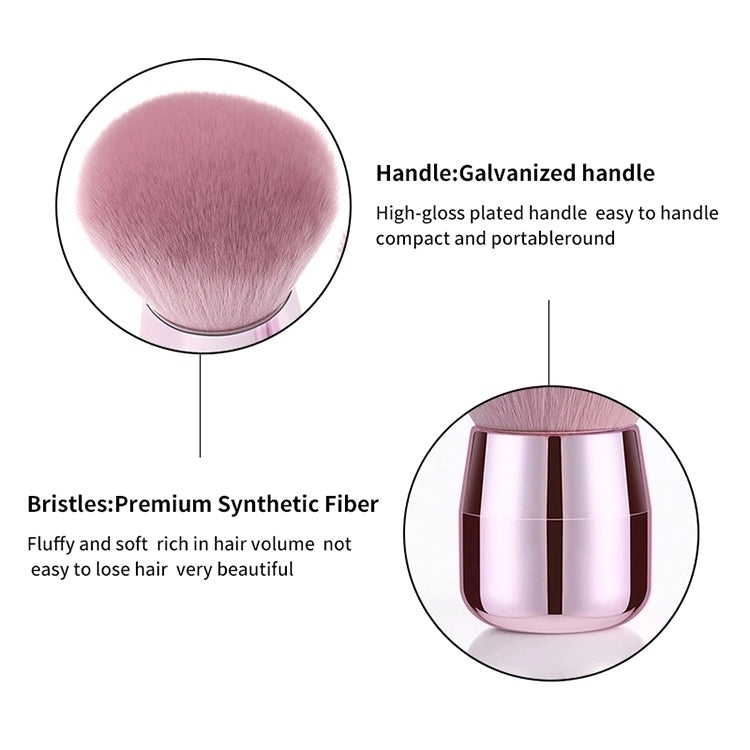 2 PCS Loose Powder Brush Mushroom Head Makeup Brush Set Makeup Powder Brush Soft Hair Blush Brush