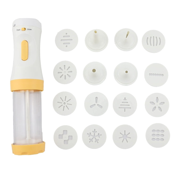 16 in 1 DIY Cake Decorating Mouth Biscuit Machine Biscuit Cookie Puff Decorating Mouth Electric Cream Gun Set