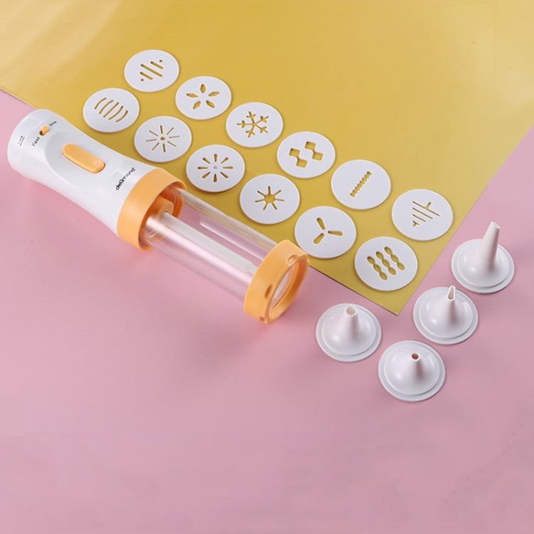 16 in 1 DIY Cake Decorating Mouth Biscuit Machine Biscuit Cookie Puff Decorating Mouth Electric Cream Gun Set