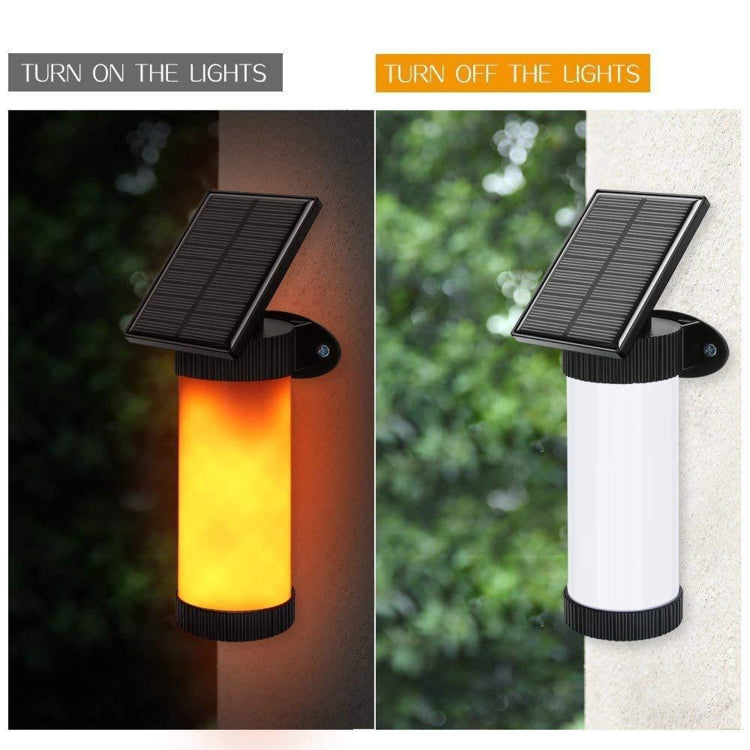 Solar Garden Wall-mounted Flame Light 102LED Dynamic Simulation Torch Landscape Lamp