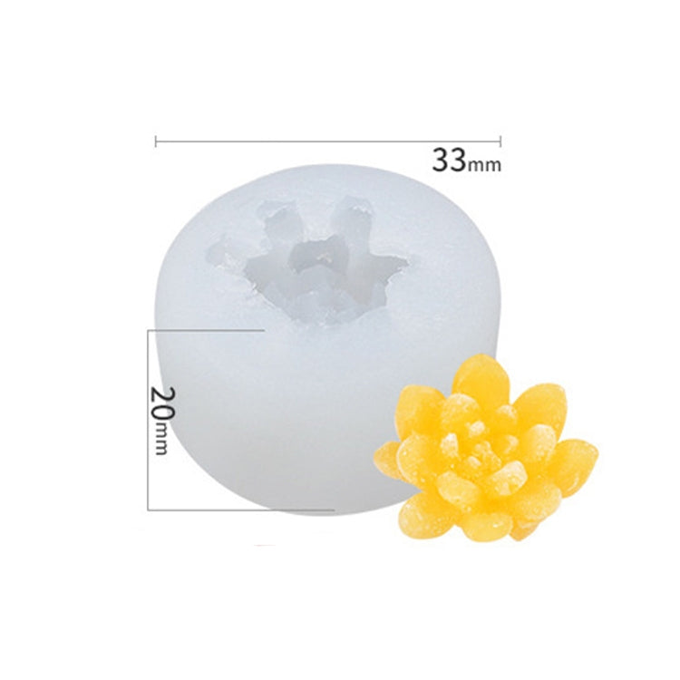 SX-ZW-139 Fleshy Three-Dimensional Candle Silicone Mold DIY Handmade Soap Aromatherapy Epoxy Mold