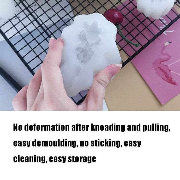 SX-ZW-141 Fleshy Three-Dimensional Candle Silicone Mold DIY Handmade Soap Aromatherapy Epoxy Mold