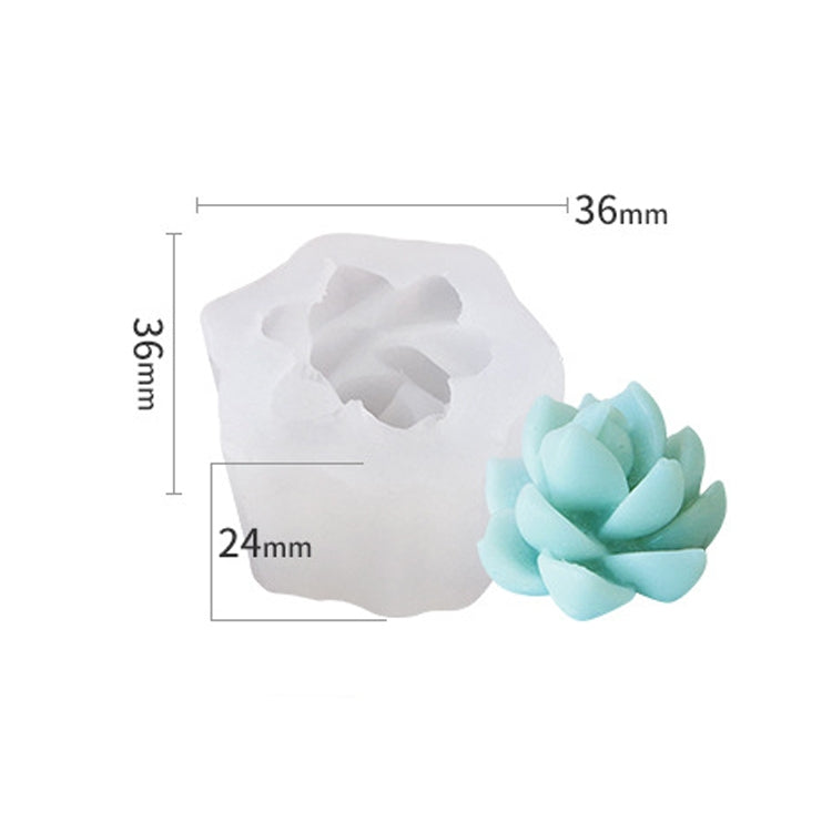 SX-ZW-190 Fleshy Three-Dimensional Candle Silicone Mold DIY Handmade Soap Aromatherapy Epoxy Mold