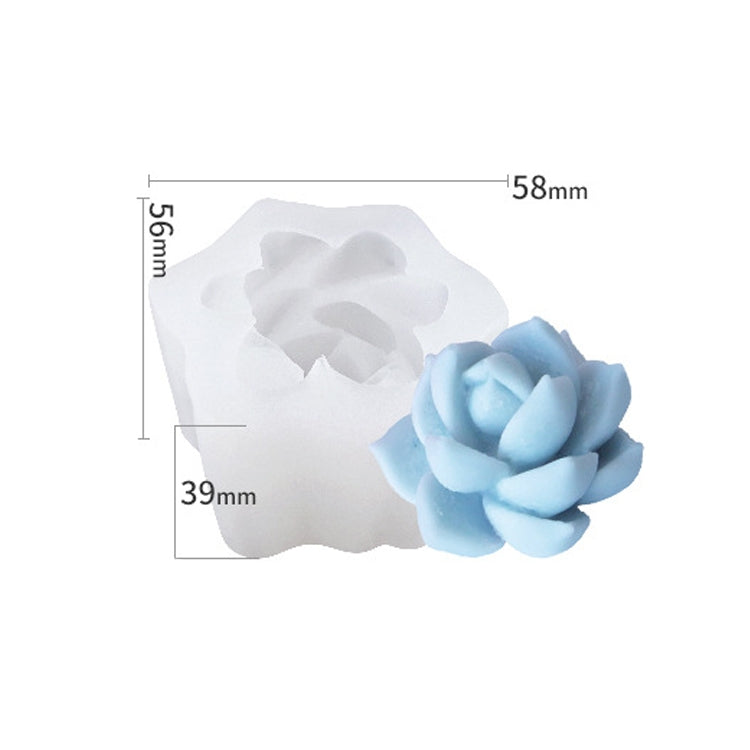 SX-ZW-191 Fleshy Three-Dimensional Candle Silicone Mold DIY Handmade Soap Aromatherapy Epoxy Mold