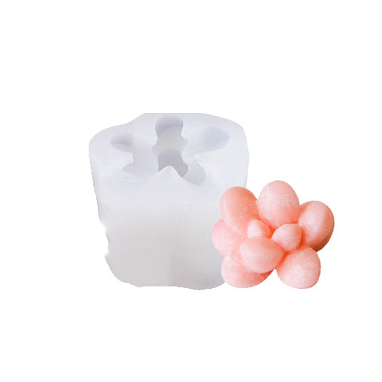 SX-ZW-193 Fleshy Three-Dimensional Candle Silicone Mold DIY Handmade Soap Aromatherapy Epoxy Mold