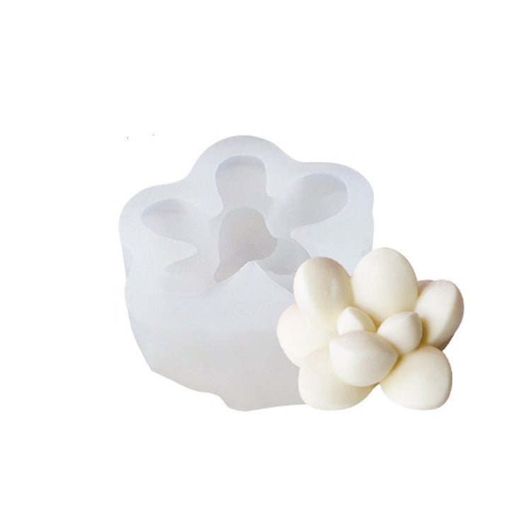 SX-ZW-194 Fleshy Three-Dimensional Candle Silicone Mold DIY Handmade Soap Aromatherapy Epoxy Mold