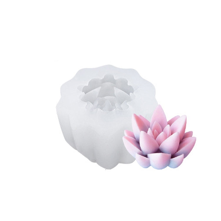 SX-ZW-195 Fleshy Three-Dimensional Candle Silicone Mold DIY Handmade Soap Aromatherapy Epoxy Mold