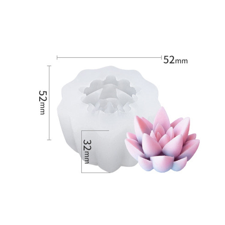 SX-ZW-195 Fleshy Three-Dimensional Candle Silicone Mold DIY Handmade Soap Aromatherapy Epoxy Mold