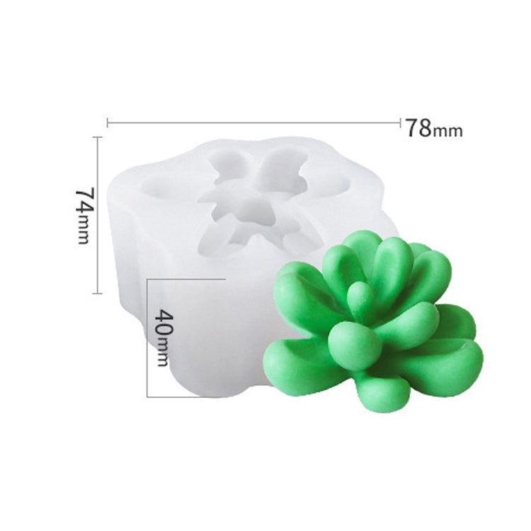 SX-ZW-198 Fleshy Three-Dimensional Candle Silicone Mold DIY Handmade Soap Aromatherapy Epoxy Mold
