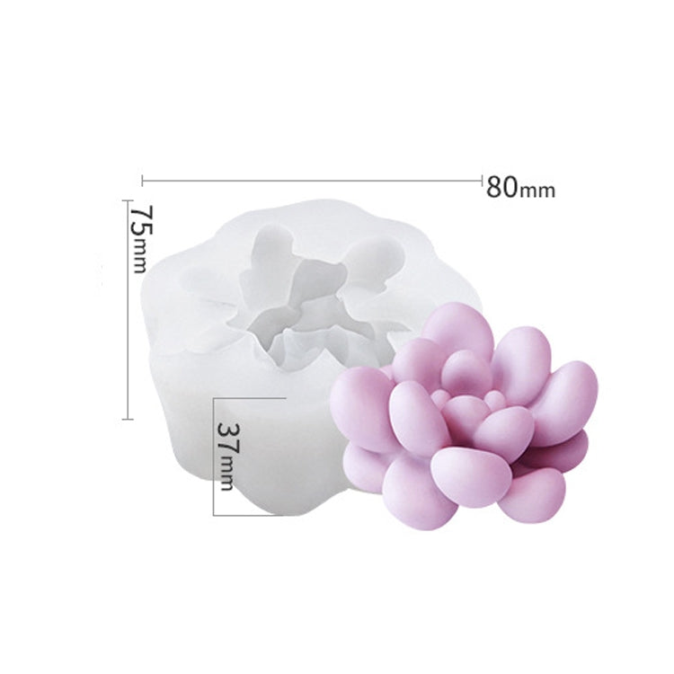 SX-ZW-200 Fleshy Three-Dimensional Candle Silicone Mold DIY Handmade Soap Aromatherapy Epoxy Mold