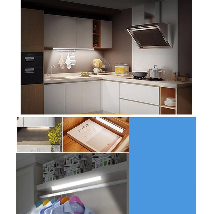 60LEDs Human Body Induction Wardrobe Light Three-Color Dimmable Light Control Cabinet Light