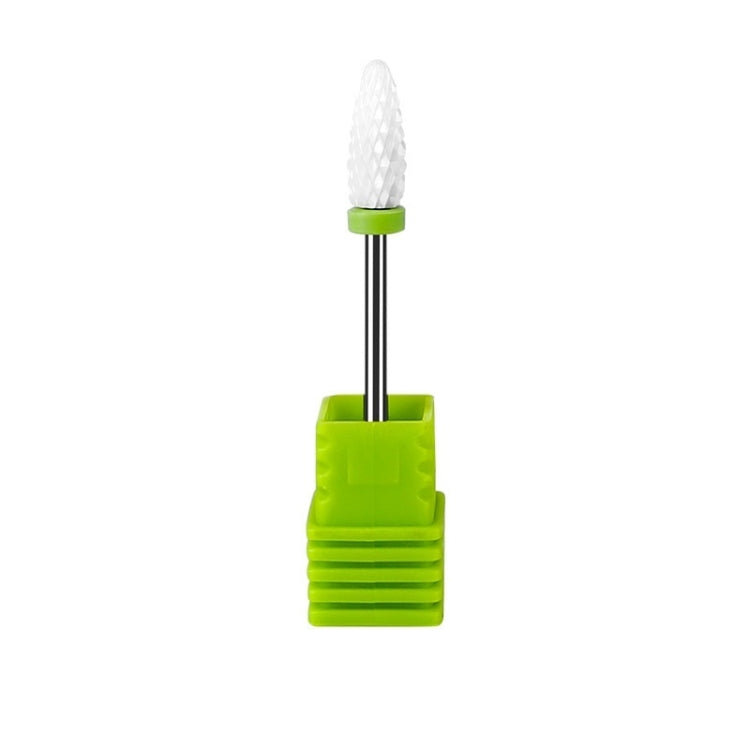 3 PCS Manicure Ceramic Round Grinding Head, Specification: C Cyan Coarse Teeth