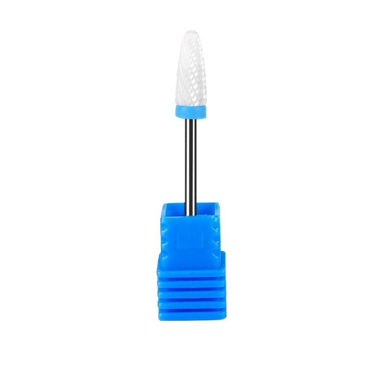 3 PCS Manicure Ceramic Round Grinding Head, Specification: M Blue Middle Tooth