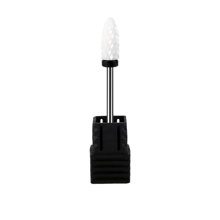 3 PCS Manicure Ceramic Round Grinding Head, Specification: XC Thickened Teeth
