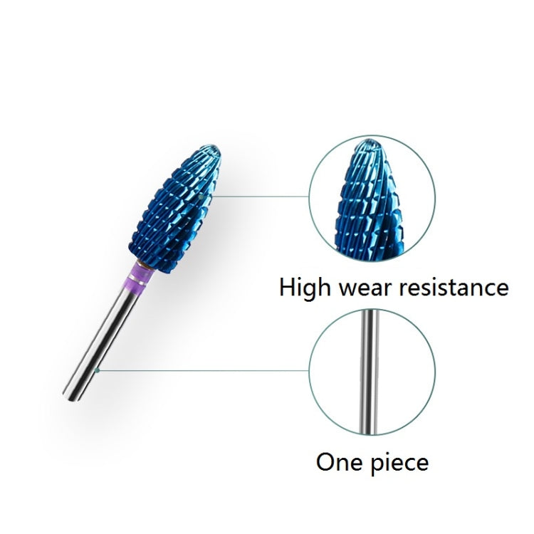 3 PCS Nail Tungsten Steel Polishing Head Nail Polishing Machine Accessories, Specification: BQ-M5