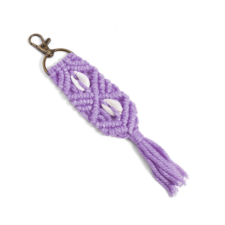 2 PCS Personality Creative Jewelry Pendant Bohemia Tassel Jewelry Pendant Hand-Woven Rope Knot Bag Keychain, Style:K68151