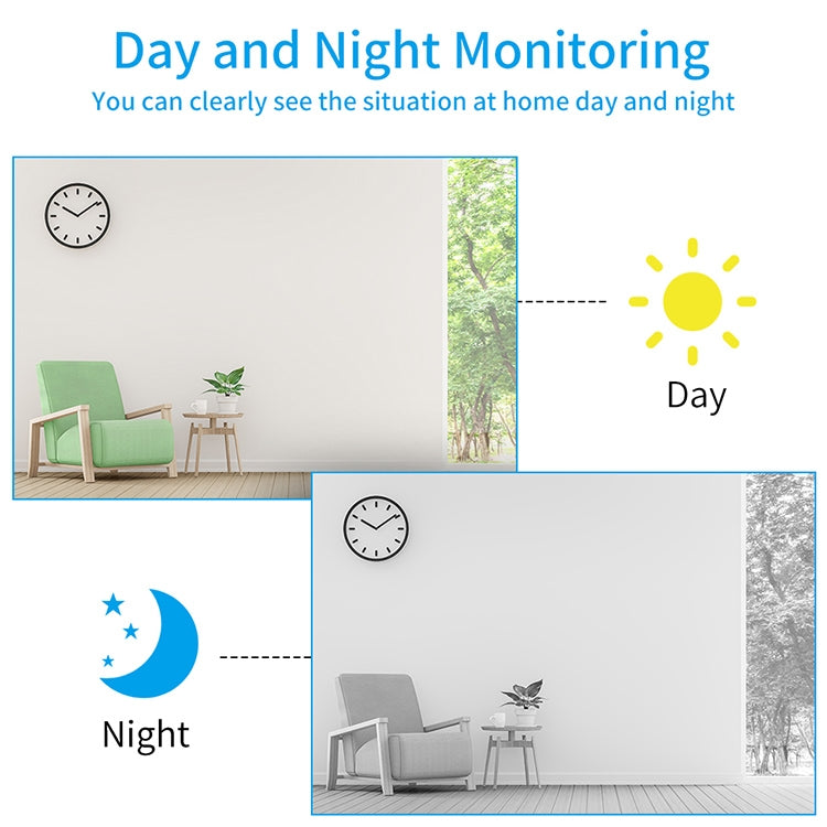 FCD-WJ11-1 Portable Smart IP Camera HD Wireless WiFi Night Vision Surveillance Camera(1080Px720P)