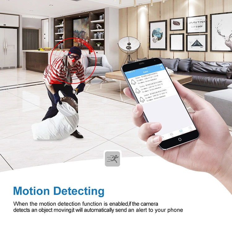 FCD-WJ11-1 Portable Smart IP Camera HD Wireless WiFi Night Vision Surveillance Camera(1080Px720P)