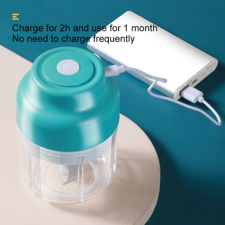 Wireless USB Charging Garlic Machine Baby Food Supplement Machine, Style:Cups of Minced Garlic + Minced Meat