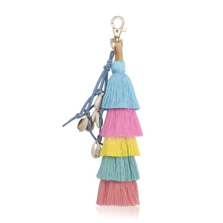 2 PCS Tassel Keychain Shell Bag Pendant