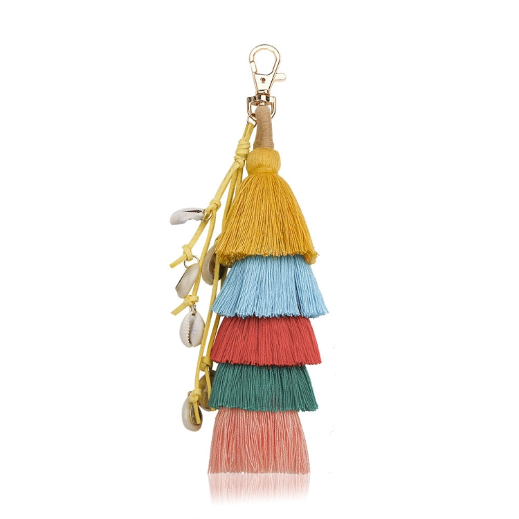 2 PCS Tassel Keychain Shell Bag Pendant