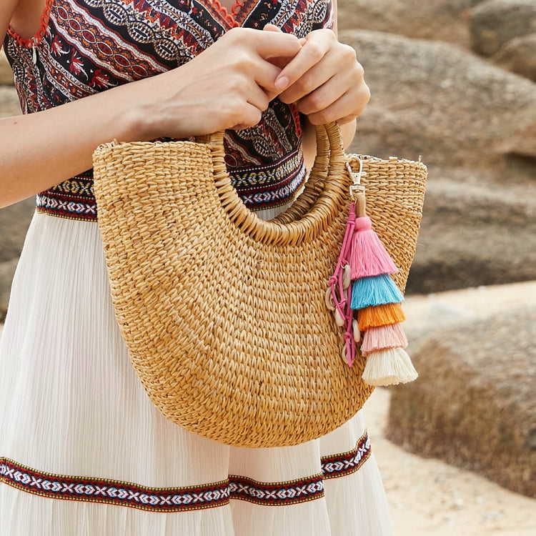 2 PCS Tassel Keychain Shell Bag Pendant