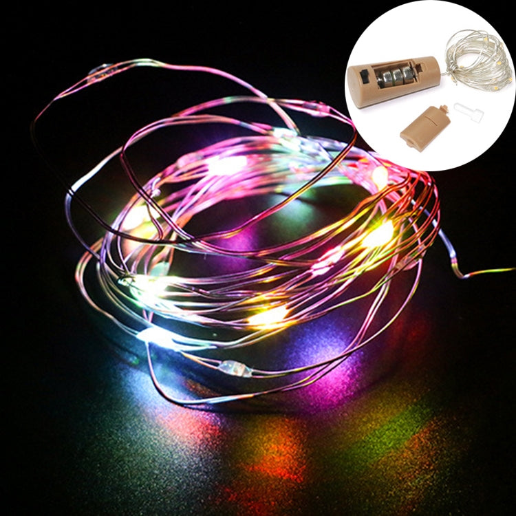 10 PCS LED Wine Bottle Cork Copper Wire String Light IP44 Waterproof Holiday Decoration Lamp, Style:1m 10LEDs