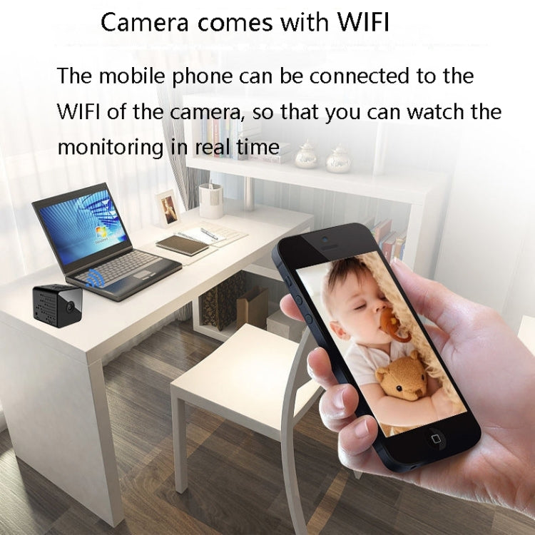 Q9H HD WiFi Mini DV Recorder Camera, Support Monitor Detection & Night Vision & Loop Recording & Human Body Infrared Induction & TF Card & Remote Monitoring