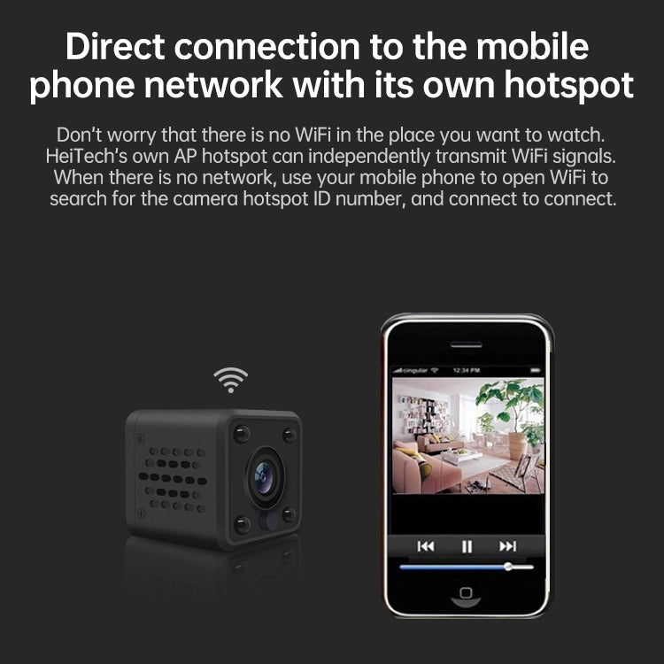 WJ03 1080P WiFi Mini Smart Home DV Recorder IP Camera, Support Monitor Detection & Night Vision & Loop Recording & TF Card
