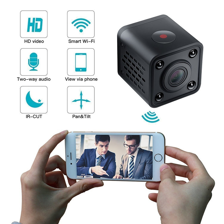 WJ03 1080P WiFi Mini Smart Home DV Recorder IP Camera, Support Monitor Detection & Night Vision & Loop Recording & TF Card