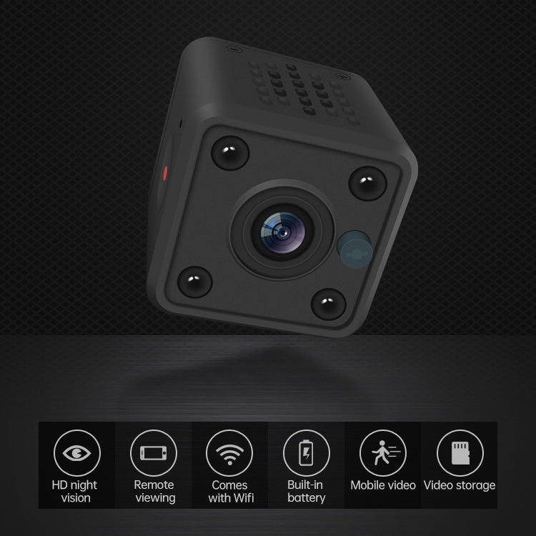WJ03 1080P WiFi Mini Smart Home DV Recorder IP Camera, Support Monitor Detection & Night Vision & Loop Recording & TF Card
